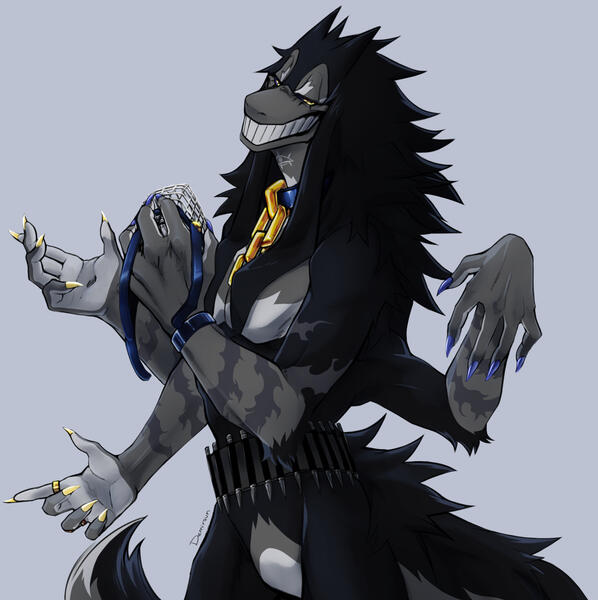 Simple shading half-body